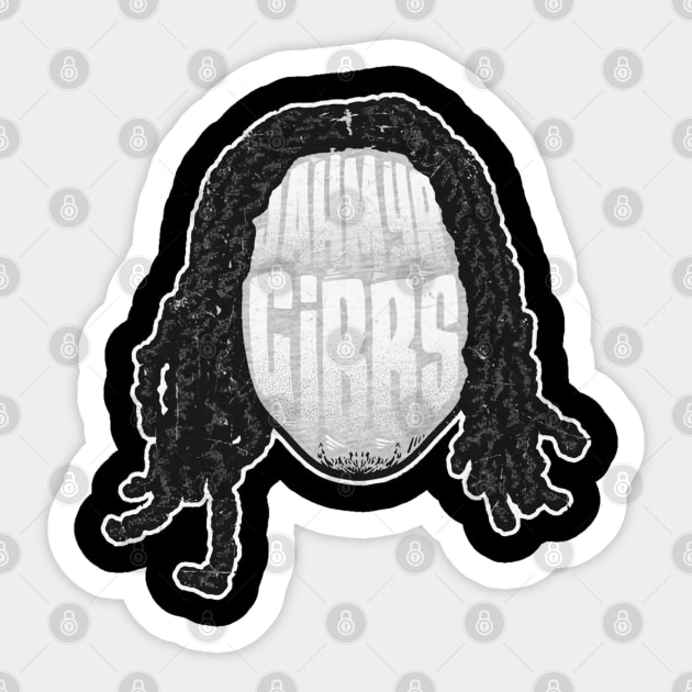 Jahmyr Gibbs Detroit Player Silhouette Sticker by danlintonpro